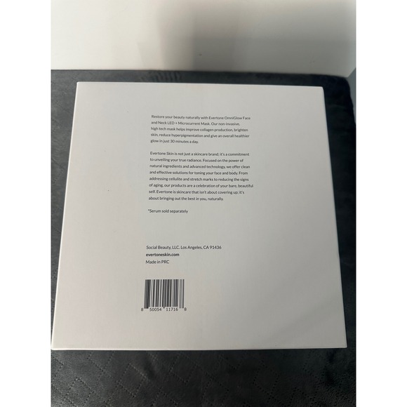 Evertone Omniglow Microcurrent Mask Led Red Light 7 Settings - Picture 7 of 8